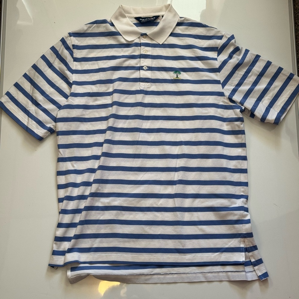 Polo by Ralph Lauren Classic Blue and White Striped Shirt